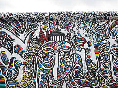 east, gallery, berlin, east side gallery, structures, germany, monument