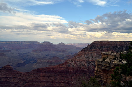 valley, grand canyon national park, rock, nature, view, arizona, national park