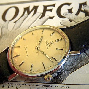 reloj, tiempo, reloj de pulsera, Grunge, Omega, Vintage