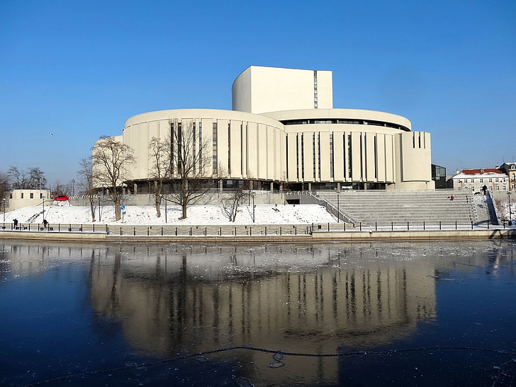 Opera, Nova, Bydgoszcz, Lengyelország, kulturális, kultúra, épület