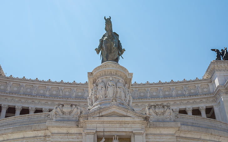 Rome, Monument van Victor Emanuel ii, het altaar van het vaderland, Victor emmanuel 2, Italië