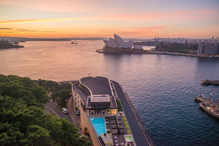 Sidney opera evi, Sydney, Avustralya, otel, Havuzu