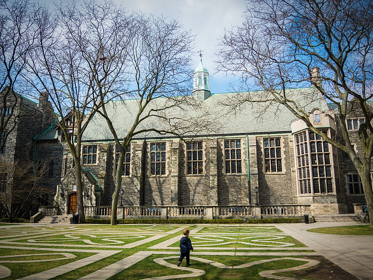 claustre de la Trinitat, quadrangular, l'escola, Universitat, Universitat, Toronto, nen