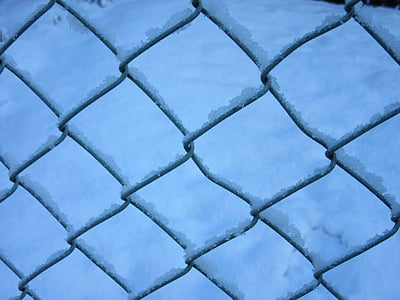 žičana mreža, ograda, kristali snijega, Novi Zeland, Zima, trgovi