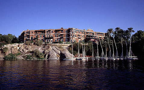 old cataract hotel, nile, egypt, architecture, water