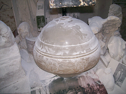 alabaster, vase, urn, volterra, italy, created, art