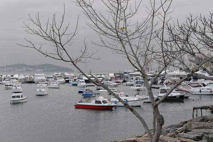 Strand, Boote, Marine, Suadiye, Caddebostan, Istanbul, Boot