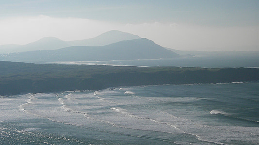 ドニゴール, アイルランド, 風光明媚です, 大西洋, 水, 海, 海岸