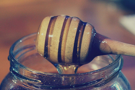 chiếc cốc mật ong, jar, thực phẩm, mật ong