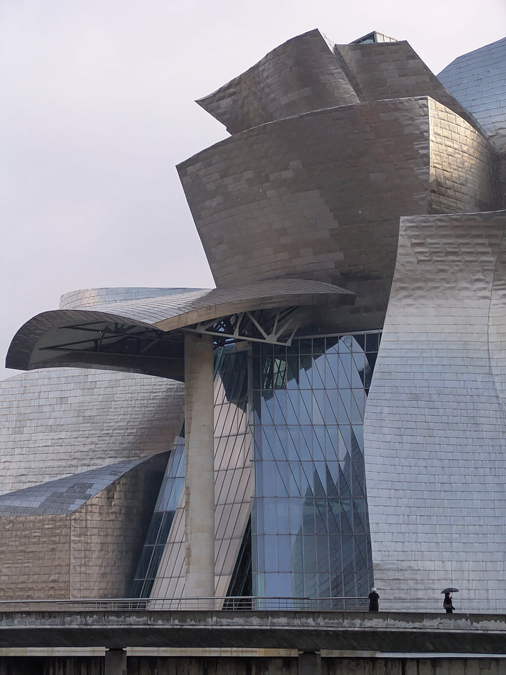 Bilbao, Guggenheim, Museum, tur, arkitektur, reise, landemerke