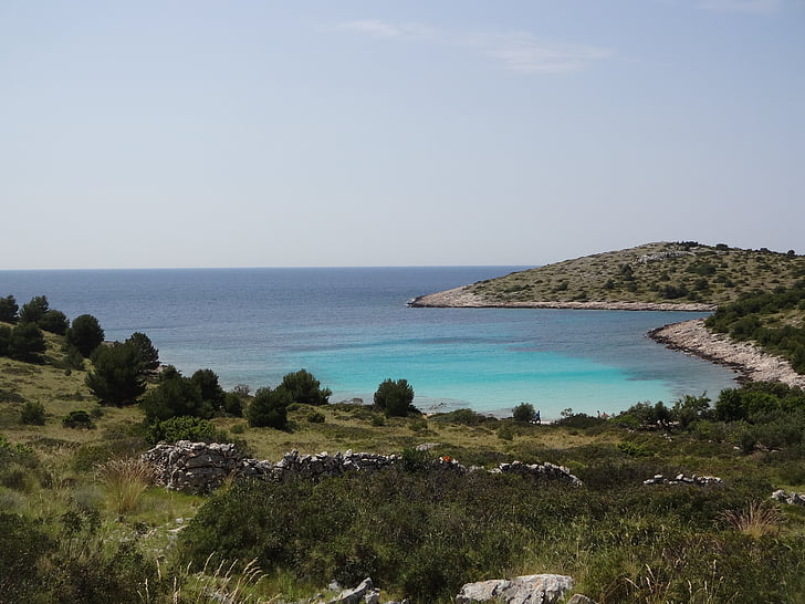 croatia, water, island, landscape, sea, sky, adriatic sea