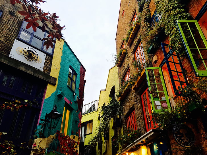 Londres, Covent garden, peinture, rue, architecture, l’Europe, maison