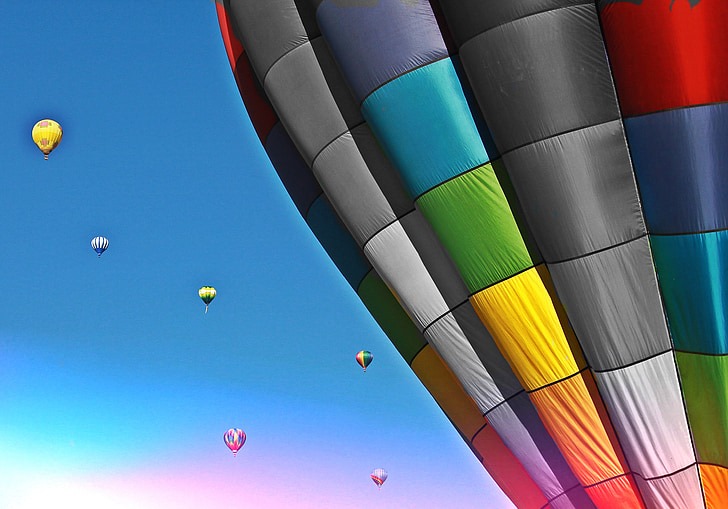αερόστατο ζεστού αέρα, μπαλόνι, αερόστατα θερμού αέρα, βόλτα με αερόστατο, μύγα, μπαλόνι σε αιχμαλωσία, πολύχρωμο