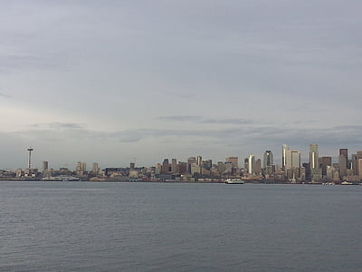 Centro de la ciudad, Ver, urbana, paisaje urbano, rascacielos, América