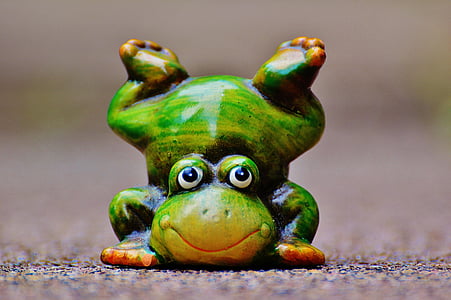 frog, figure, funny, green, animal, cute, sweet