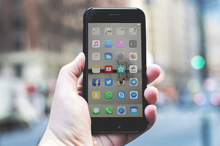 obuolių, ranka, iPhone, iPhone 6, Mobilusis telefonas, išmanusis telefonas
