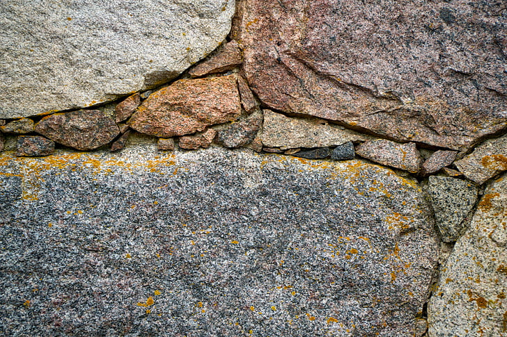 pierres de champ, pierres naturelles, mur de Pierre, arrière-plan, blocs rocheux, structure, grande