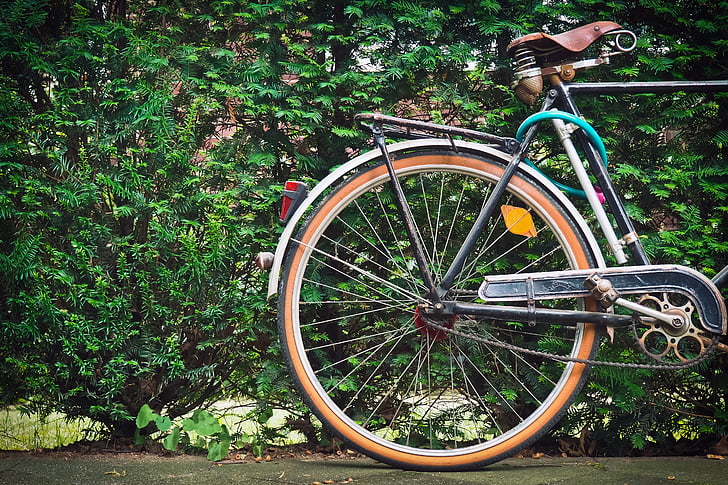 kerékpár, régi, kerék, két kerekes jármű, nosztalgia, nosztalgikus, kerékpározás