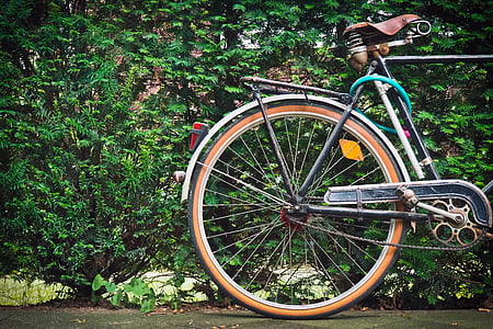 bicicleta, vell, roda, vehicle de dues rodes, nostàlgia, nostàlgics, Ciclisme