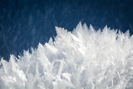 лід, eiskristalle, сніг, з льодом, кристали, взимку, заморожені