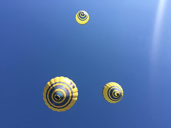 Balonlar, gökyüzü, Catalonia (Barselona), Vic, Barcelona, Hava, sinek