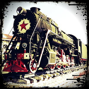 diesel lokomotivet, stasjon, Tatarstan, Russland, bugulma, byen, tog
