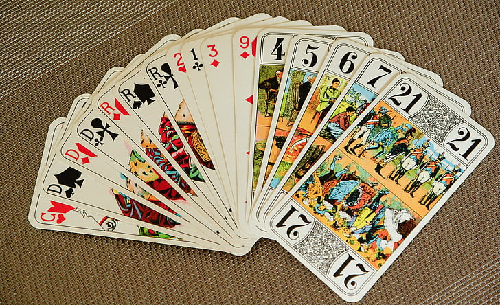 jugant a les cartes, tarot, joc, jugador, Jocs d'atzar, sort