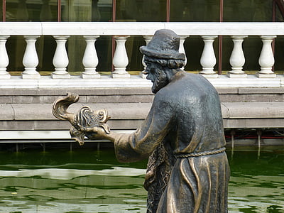 雕塑, 莫斯科, 俄罗斯, 资本, 克里姆林宫, 公园, 池塘