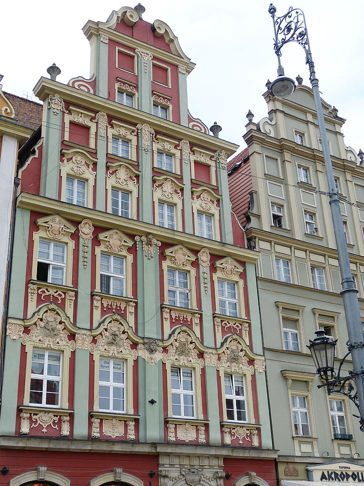 fasade, monument, Gable, Stadtmitte, sentrum, historiske gamlebyen, markedsplass