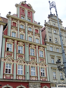 fasada, spomenik, zabat, Stadtmitte, u centru grada, povijesni stari grad, tržnica