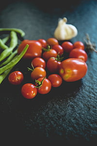 màu đỏ, cà chua, trái cây, thực vật, thực phẩm, tỏi, đậu