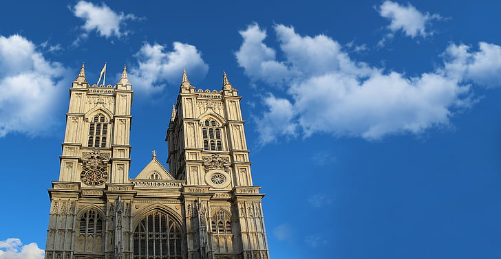 London, England, Kirche, Museum, Himmel, Himmel, Wolken