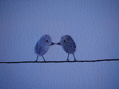parmak izi, parmak izi, kuşlar, aşk, Çift, aşık, arka planlar