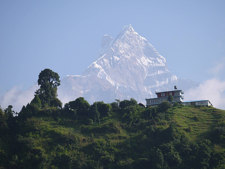 Nepál, hegyek, táj, utazás, túrázás, természet, kaland