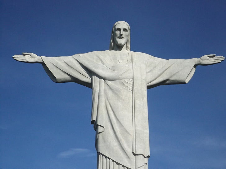 statue, christ, christ the redeemer, corcovado