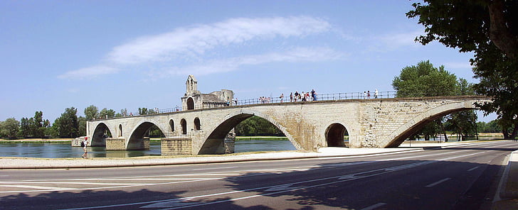 Pont d'avignon, Most, Avignon, Francja, Pont, Architektura, podróży