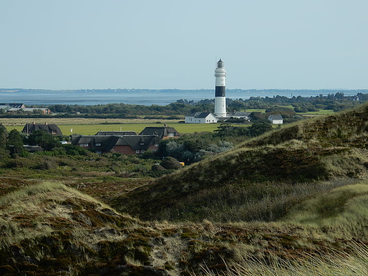 Lighthouse, kampen, sylt, Uwes dune, Nordsjön, Vadehavet, Mecklenburg