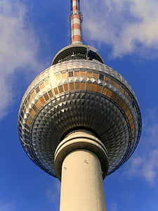 Wieża, Wieża telewizyjna, Berlin, Alexanderplatz, Alex, atrakcje turystyczne, kapitału