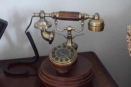 clássico telefone, telefone antigo, telefone antigo, modo de discagem, telefone fixo, telefone antigo velho