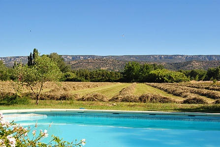 Provence, Lubéron, Mallemort de provence, natura, albastru, vara