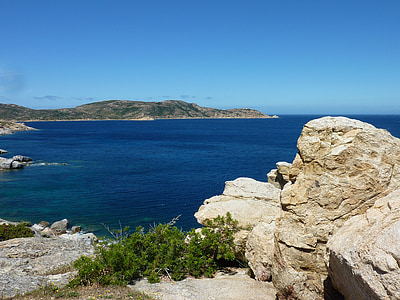 Korsika, Rock, Sea, pamorama, Coast, varattu, näkökulmasta
