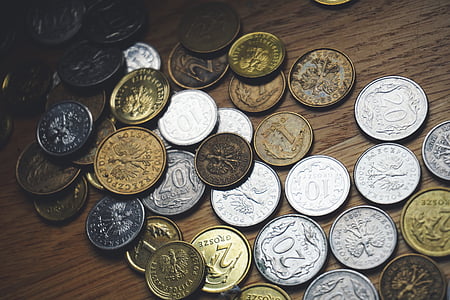 äri, raha, sent, muuta, Suurendus:, mündid, kogumine