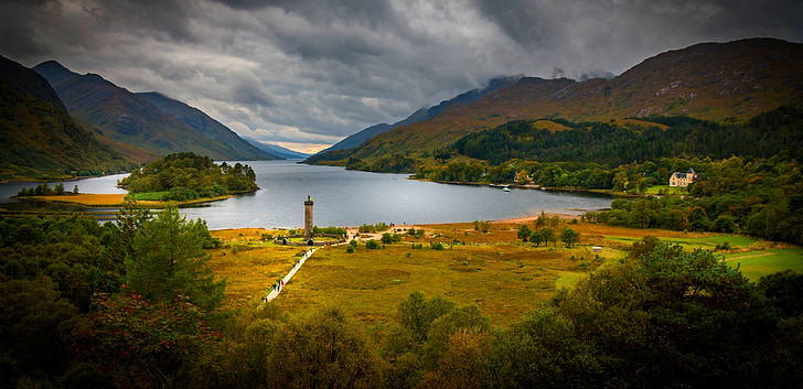 Skottland, sjön, sjöar, Loch, naturen, vatten, Glenfinnan