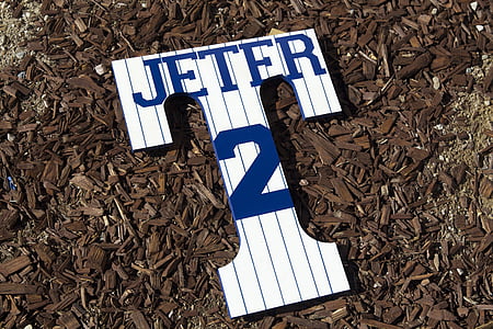 Sport, dipinti a mano, Yankees, Jeter, fatto a mano, baseball, atleta