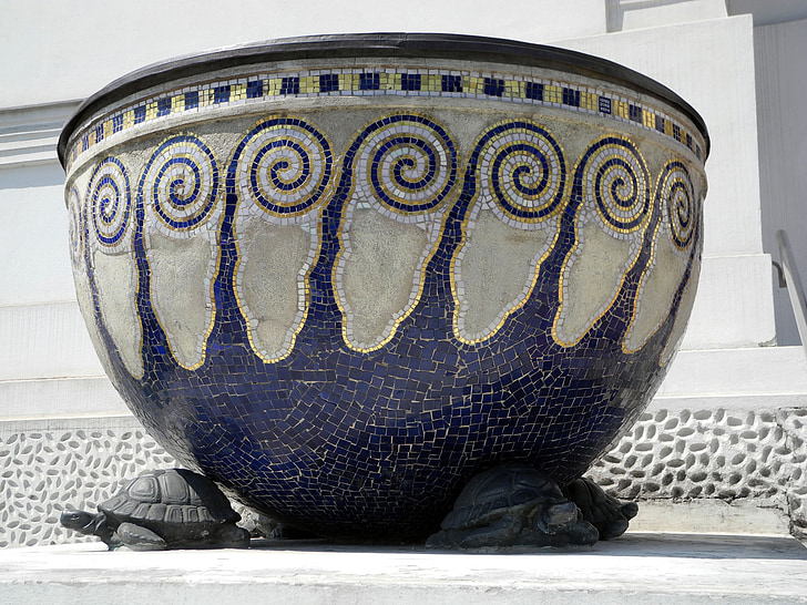 stone bowl, vienna secession, art nouveau, pattern, architecture
