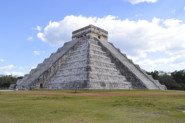 Chichen itza, Yucatan, Maya, mexické, Mexiko, víkend, slunce