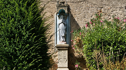 statue, Mary, religion, bøn, Rennes-le-chateau