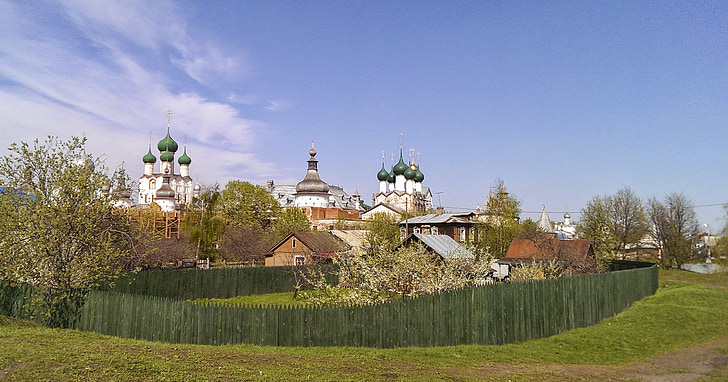 Krievija, Rus, pilsēta, Rostova, baznīca, arhitektūra, senatne