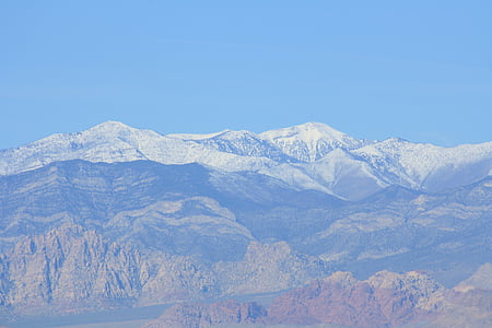 zăpadă, munte, Red rock