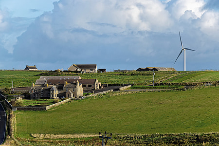 turbina de vento, energia, vento, turbina, meio ambiente, céu, renováveis